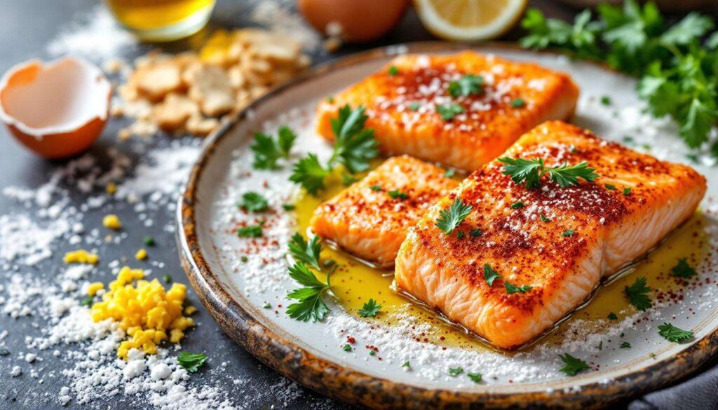 Cotolette di salmone in friggitrice ad aria: croccanti fuori, morbide dentro