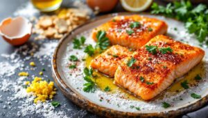 Cotolette di salmone in friggitrice ad aria: croccanti fuori, morbide dentro