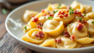Altro che tortellini in brodo: con la panna e il prosciutto sono ancora più buoni | Più veloci e soprattutto più saporiti