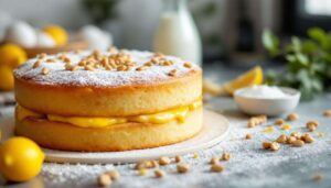 Torta della nonna senza burro: frolla all’olio, crema al limone e pinoli