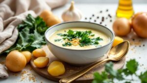 Quando fuori fa freddo, una vellutata di cavolo nero e patate riscalda con cremosità avvolgente