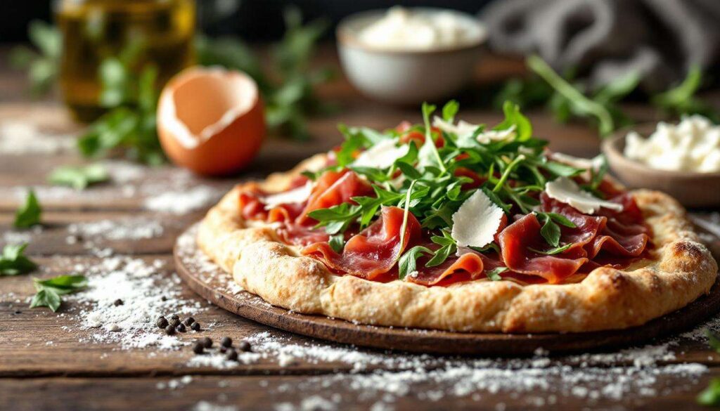 Crostata morbida salata nello stampo furbo: con bresaola, rucola e grana