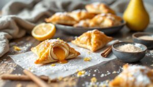 Fagottini di Pasta Sfoglia alla Confettura di Pere