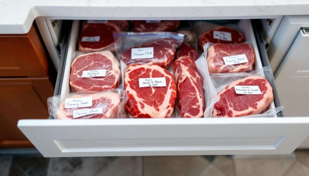 Il tempo massimo raccomandato per conservare la carne congelata in sicurezza per i bambini