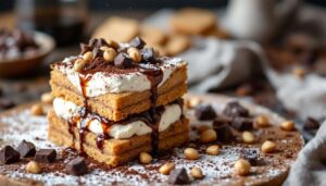 Mattoncino dolce senza cottura al caffè: biscotti, mascarpone e nocciole in 60 minuti