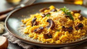 Risotto ai porcini e zafferano: cremoso e profumato, con pochi passaggi chiave